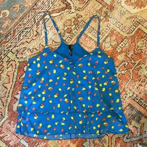 O'Neill Blue Floral Camisole Top